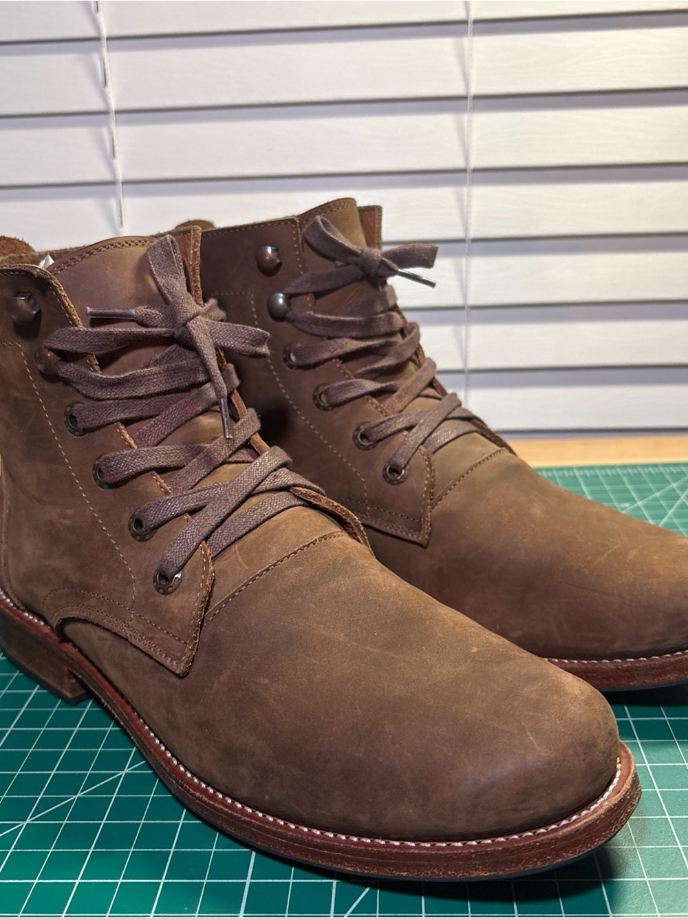 Adelante Havana Brown Leather Western Cowboy Boots Men’s 9E Wide